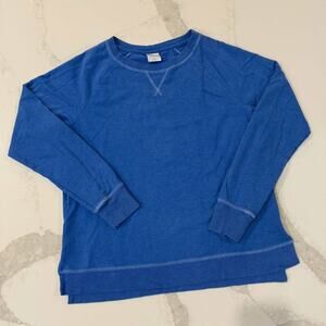 MTA Sport Blue Crewneck Pullover Sweatshirt Women's Large Loungewear Cozycore